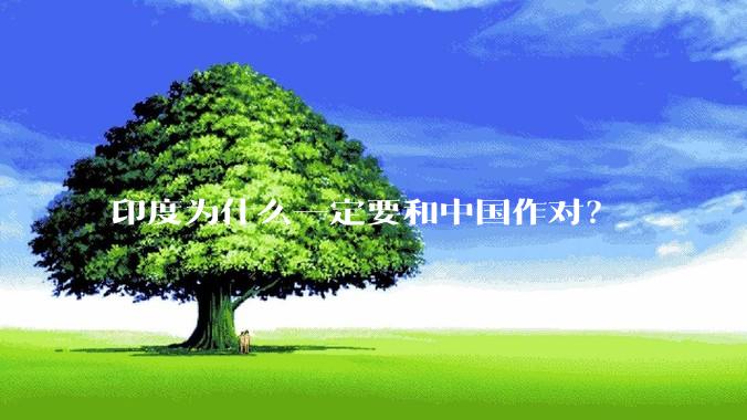 印度为什么一定要和中国作对？